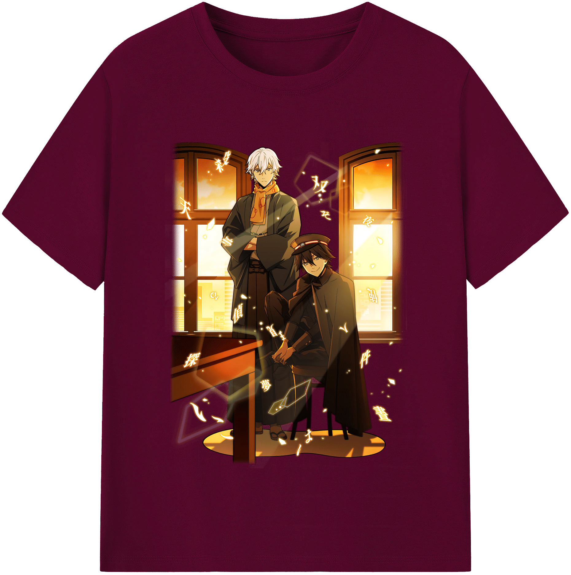 （画像用） 文豪ストレイドッグス Bungo Stray Dogs レディースカジュアルプリントTシャツ（綿100％）